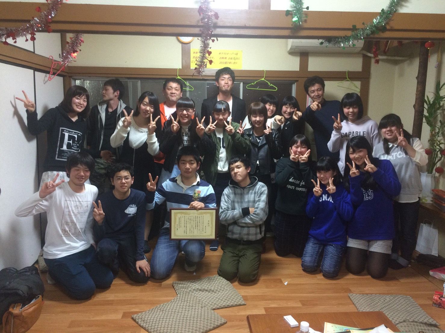 授業を受ける学生たち